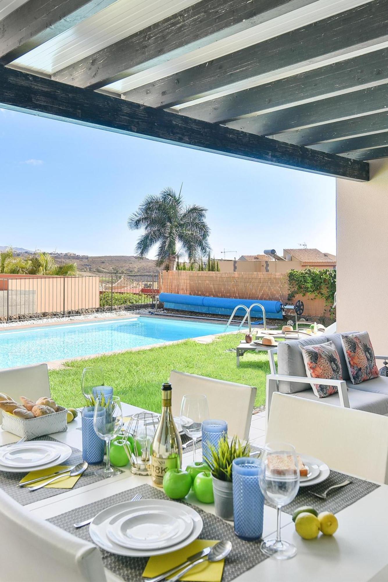 Salobre Golf Siete Luxury Retreat In Gran Canaria Private Outdoor Heatable Pool Bbq Facilities Shaded Outdoor Dining Area Salobre, Villa *