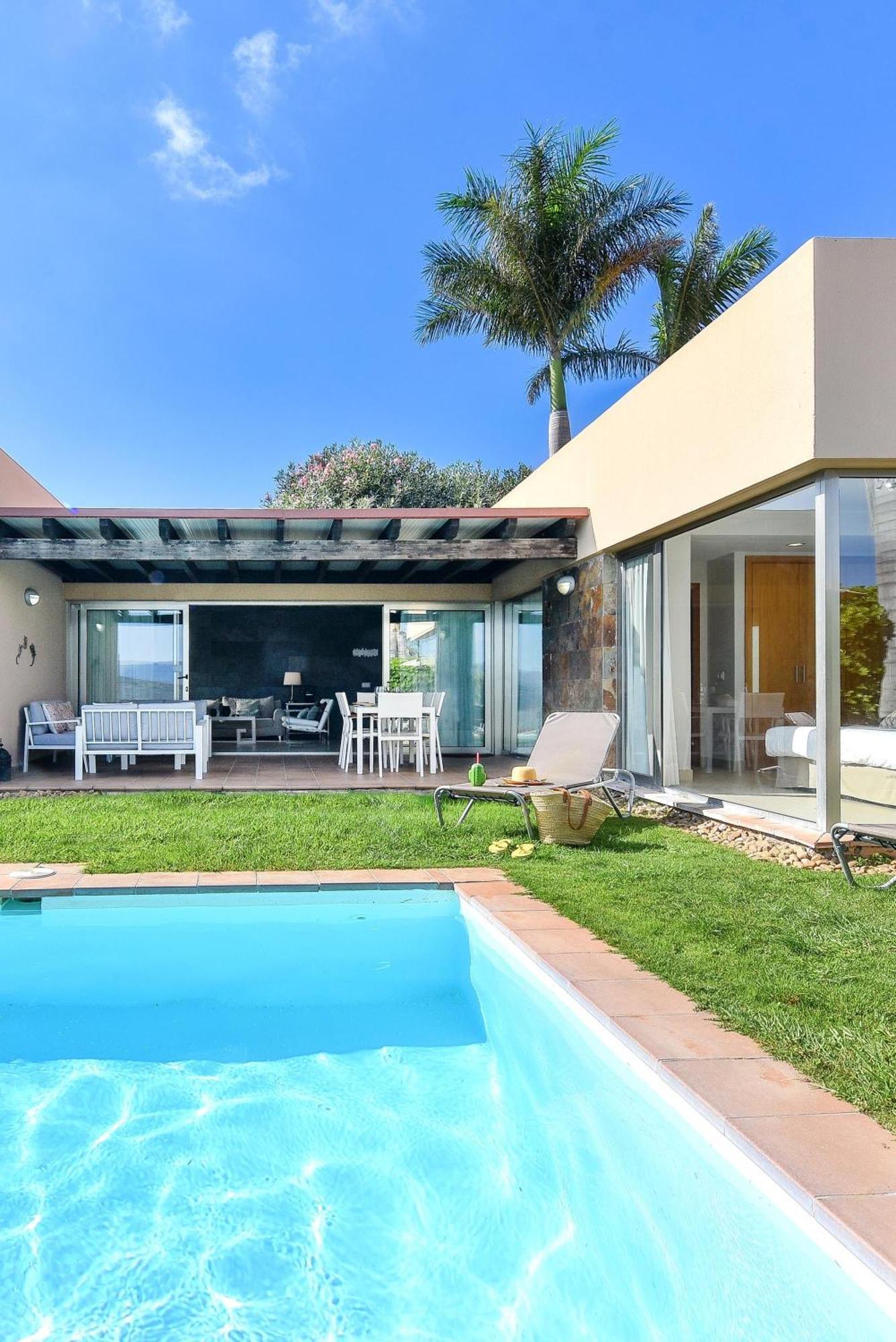 Salobre Golf Siete Luxury Retreat In Gran Canaria Private Outdoor Heatable Pool Bbq Facilities Shaded Outdoor Dining Area Salobre,